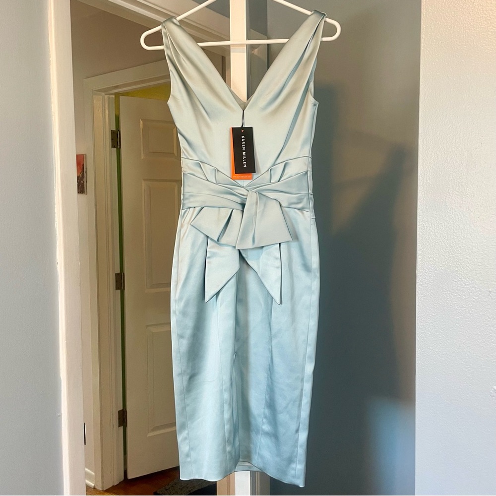 Karen Millen Pale Blue Cocktail Dress - Picture 2 of 6